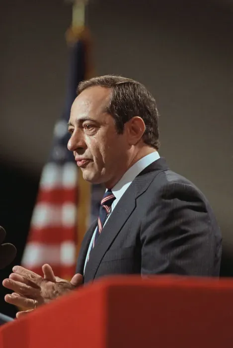 Framed Print : Portrait of Mario Cuomo Framed Print : Portrait of Mario Cuomo