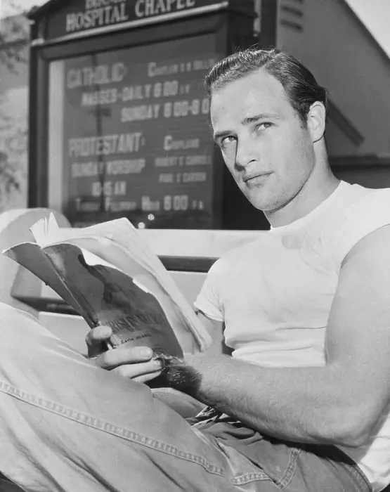 Framed Print : Portrait of Marlon Brando Framed Print : Portrait of Marlon Brando