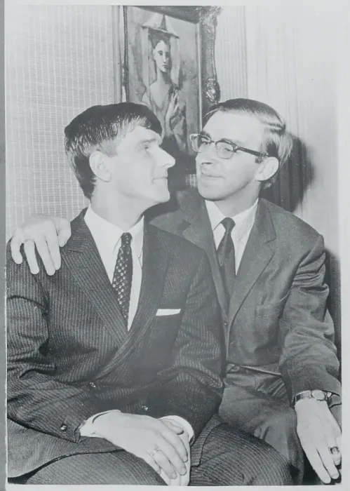 Framed Print : Portrait of Two Married Men Framed Print : Portrait of Two Married Men