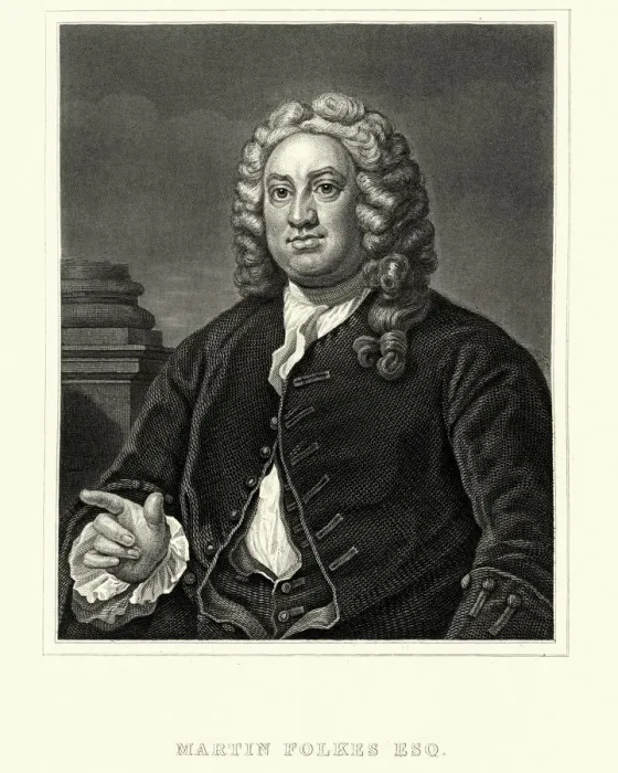 Framed Print : Portrait of Martin Folkes by William Hogarth Framed Print : Portrait of Martin Folkes by William Hogarth