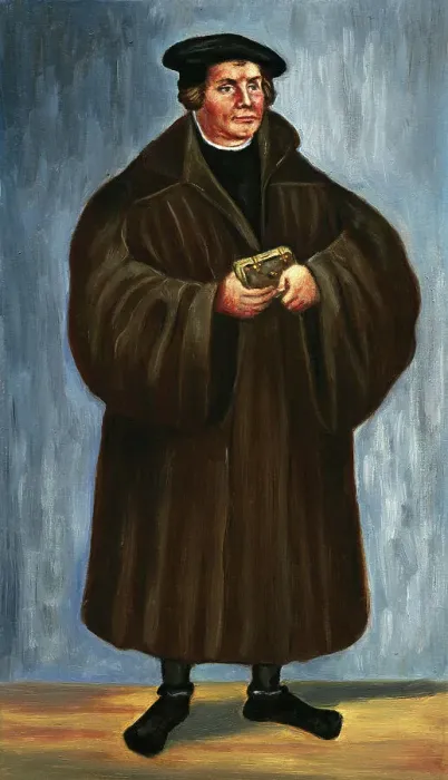 Framed Print : Portrait of Martin Luther after Lucas Cranach the Elder Framed Print : Portrait of Martin Luther after Lucas Cranach the Elder