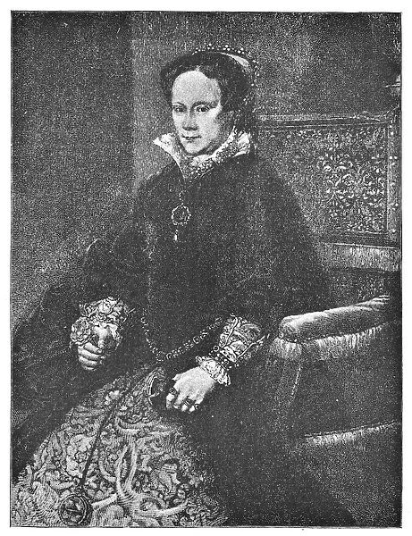 Portrait of Mary Tudor by Sir Anthonis Mor - 16th Century