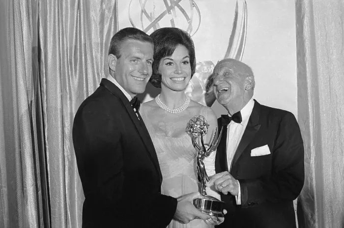 Framed Print : Portrait of Mary Tyler Moore, Jerry Van Dyke and Jimmy Durante Framed Print : Portrait of Mary Tyler Moore, Jerry Van Dyke and Jimmy Durante