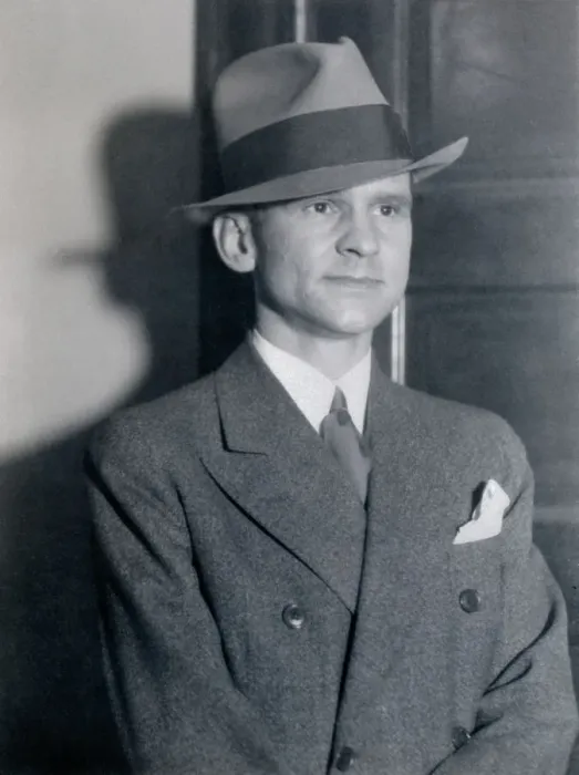 Framed Print : Portrait of Melvin Purvis Posing in Hat Framed Print : Portrait of Melvin Purvis Posing in Hat