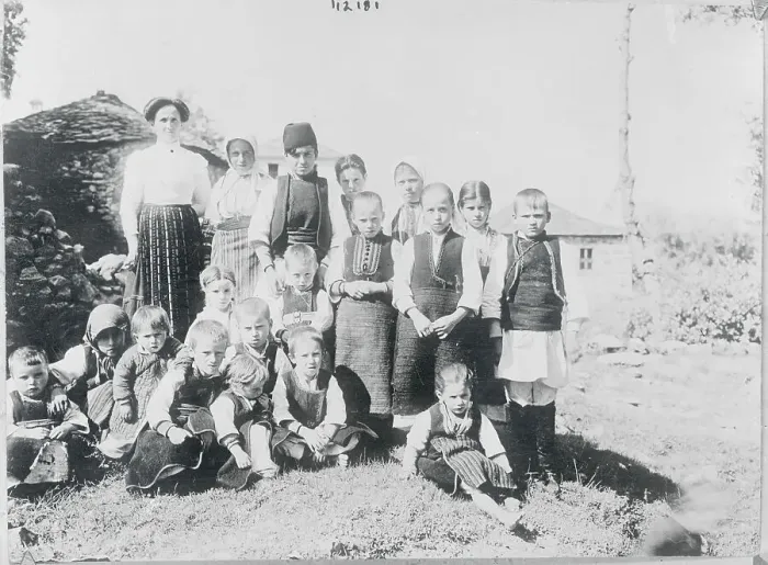 Framed Print : Portrait of Mena Scholars in Village Framed Print : Portrait of Mena Scholars in Village