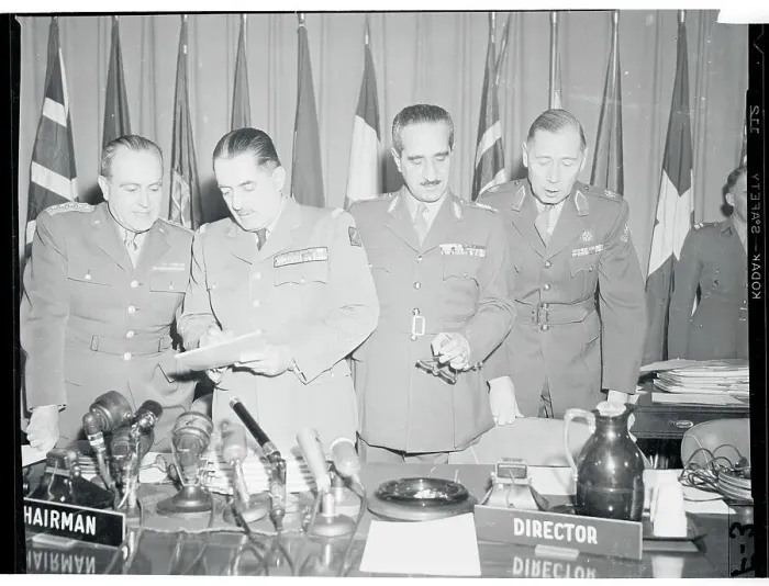 Framed Print : Portrait of Military Leaders of NATO at Conference Framed Print : Portrait of Military Leaders of NATO at Conference
