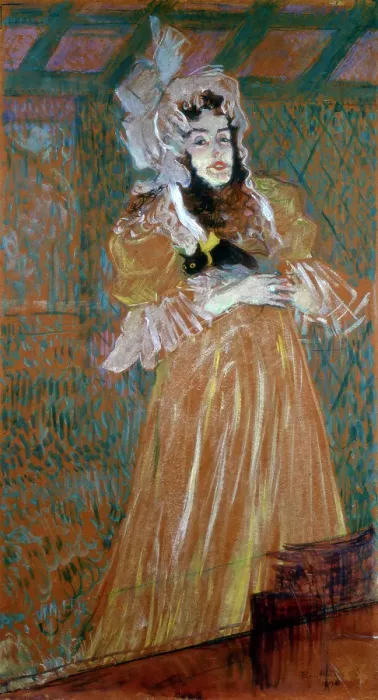 Framed Print : Portrait of Miss May Belfort, 1895. Artist: Henri de Toulouse-Lautrec Framed Print : Portrait of Miss May Belfort, 1895. Artist: Henri de Toulouse-Lautrec