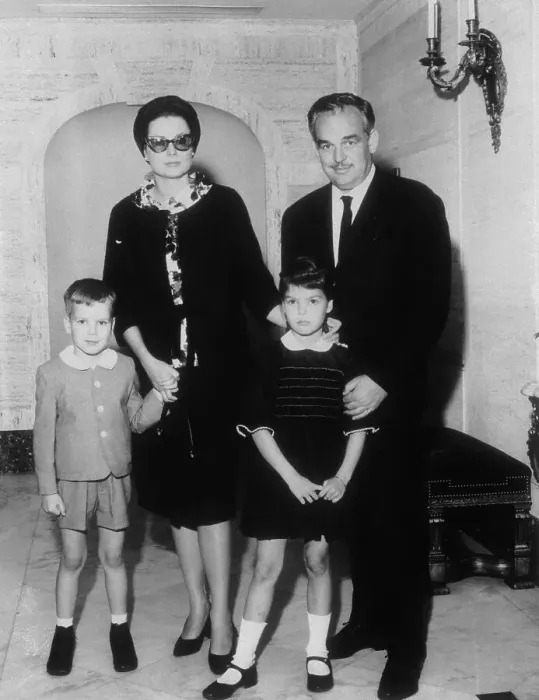 Framed Print : Portrait of Monaco Royal Family Framed Print : Portrait of Monaco Royal Family