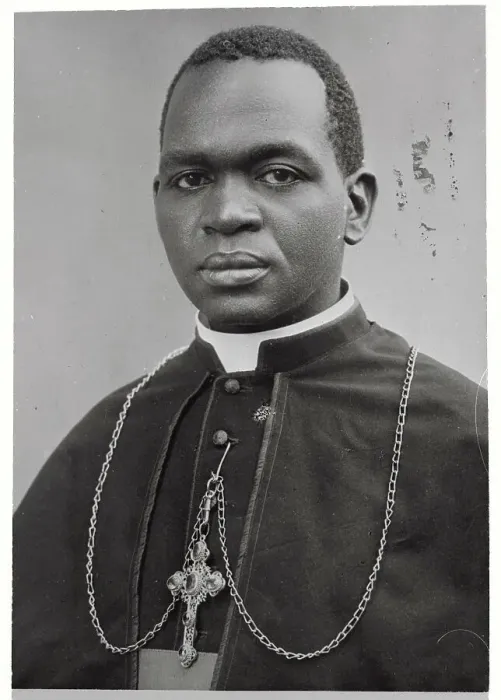 Framed Print : Portrait of Monsignor Joseph Kiwanu in Religious Dress Framed Print : Portrait of Monsignor Joseph Kiwanu in Religious Dress