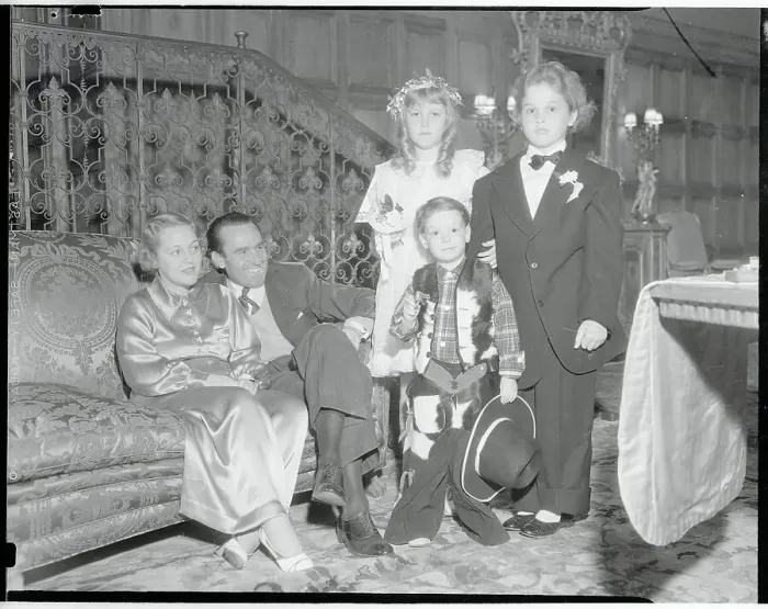 Framed Print : Portrait of Mr. and Mrs. Harold Lloyd With Their Children Framed Print : Portrait of Mr. and Mrs. Harold Lloyd With Their Children