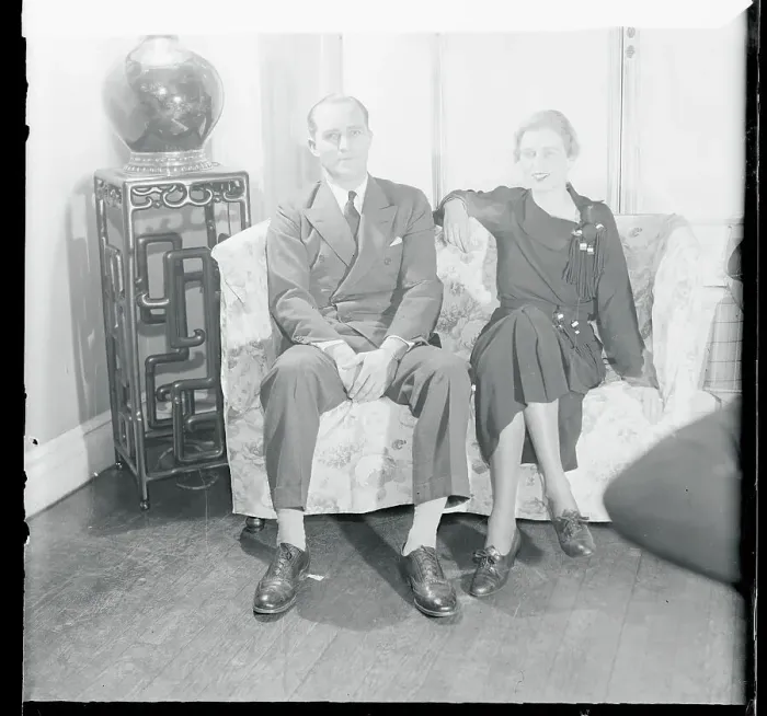 Framed Print : Portrait of Mr. and Mrs. John Boettiger Framed Print : Portrait of Mr. and Mrs. John Boettiger