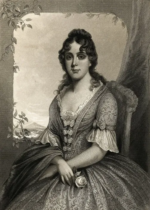 Framed Print : Portrait of Mrs Thomas M Randolph Framed Print : Portrait of Mrs Thomas M Randolph