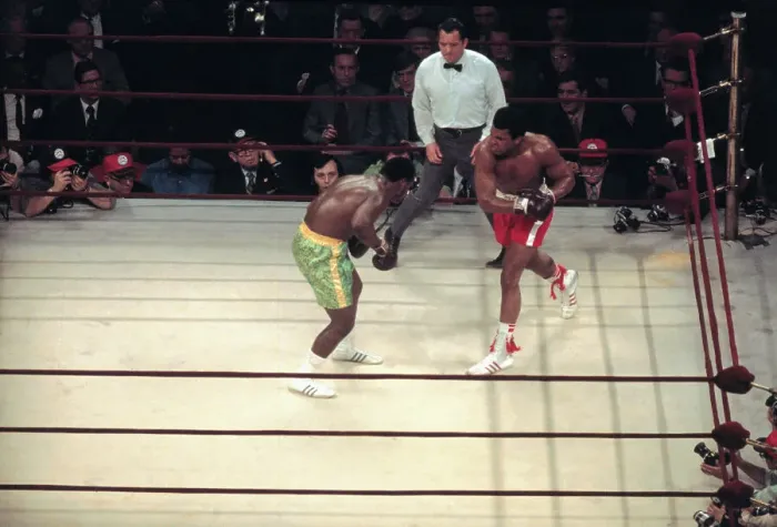 Framed Print : Portrait of Muhammad Ali Boxing Joe Frazier Framed Print : Portrait of Muhammad Ali Boxing Joe Frazier