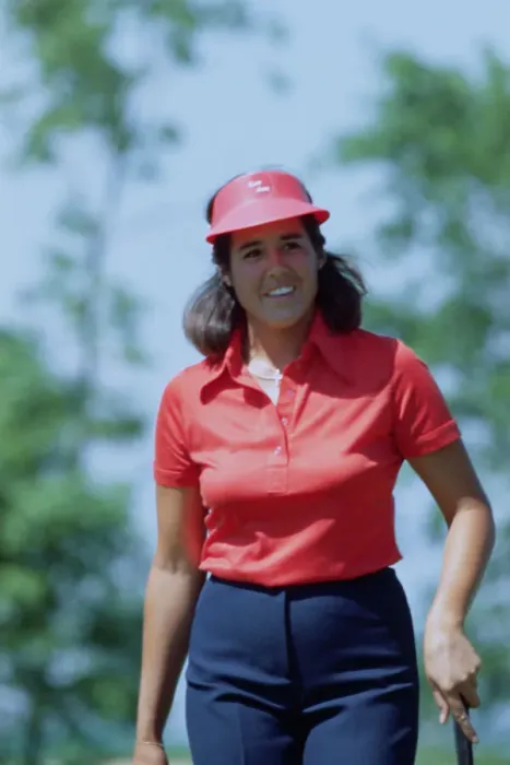 Framed Print : Portrait of Nancy Lopez Smiling