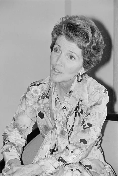 Framed Print : Portrait of Nancy Reagan Smiling Framed Print : Portrait of Nancy Reagan Smiling