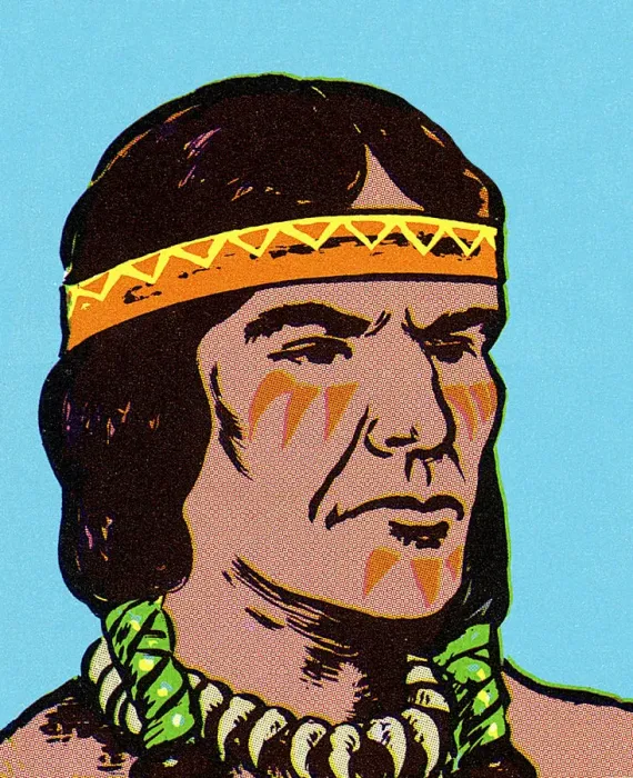 Framed Print : Portrait of a Native Warrior Framed Print : Portrait of a Native Warrior