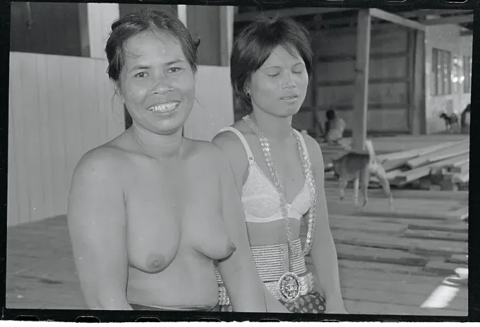 Framed Print : Portrait of Two Native Women of Brunei Framed Print : Portrait of Two Native Women of Brunei