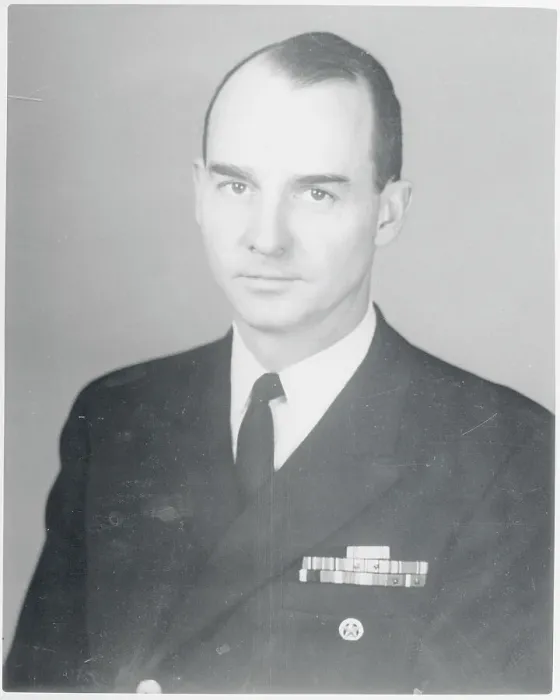 Framed Print : Portrait of Navy Captain Richard G. Alexander