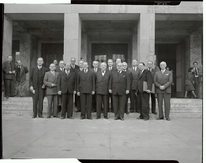 Framed Print : Portrait of the New German East Zone Cabinet Framed Print : Portrait of the New German East Zone Cabinet