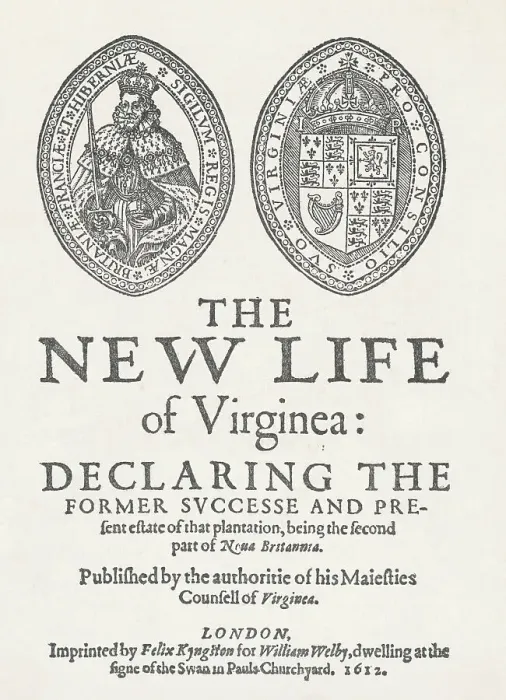 Framed Print : Portrait of The New Life of Virginia Document Framed Print : Portrait of The New Life of Virginia Document