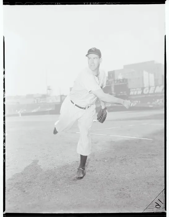 Framed Print : Portrait of New York Yankee Bill Bevens Framed Print : Portrait of New York Yankee Bill Bevens