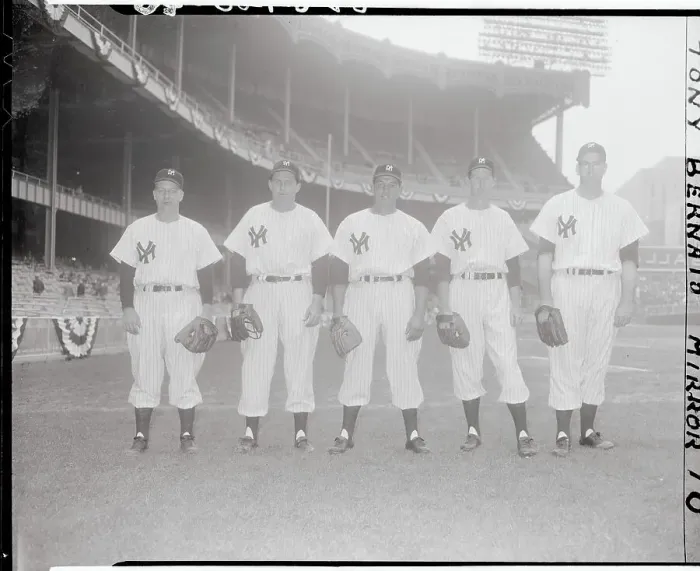 Framed Print : Portrait of Five New York Yankee Star Pitchers Framed Print : Portrait of Five New York Yankee Star Pitchers