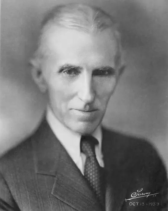 Framed Print : Portrait of Nikola Tesla