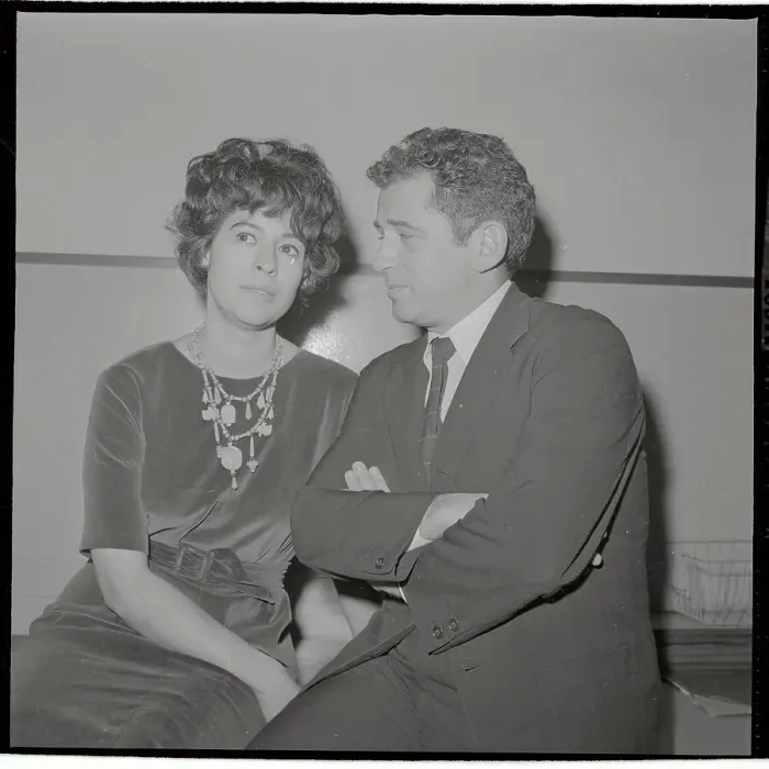 Framed Print : Portrait of Norman Mailer and his Wife Framed Print : Portrait of Norman Mailer and his Wife