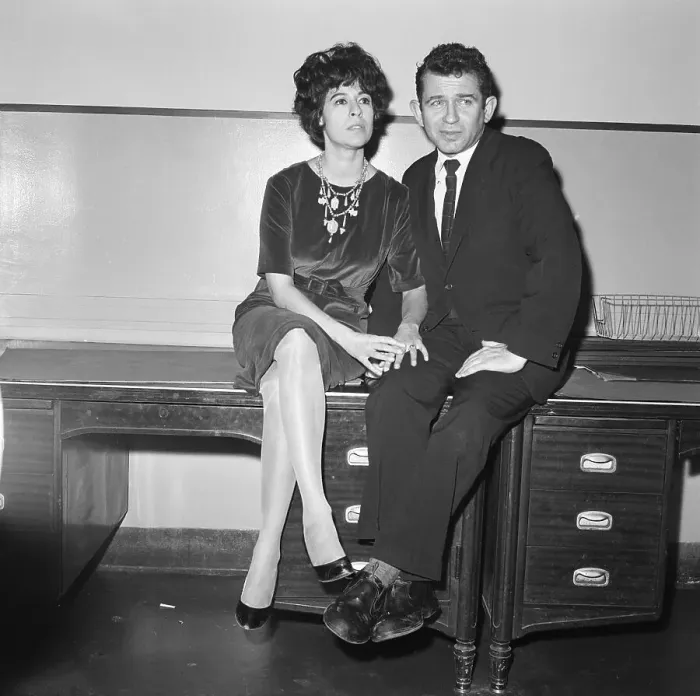 Framed Print : Portrait of Norman Mailer and Wife Adele