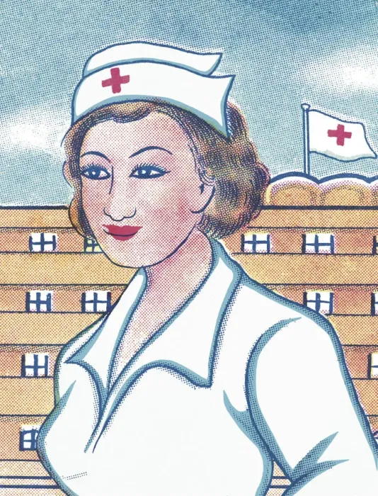 Framed Print : Portrait of a Nurse