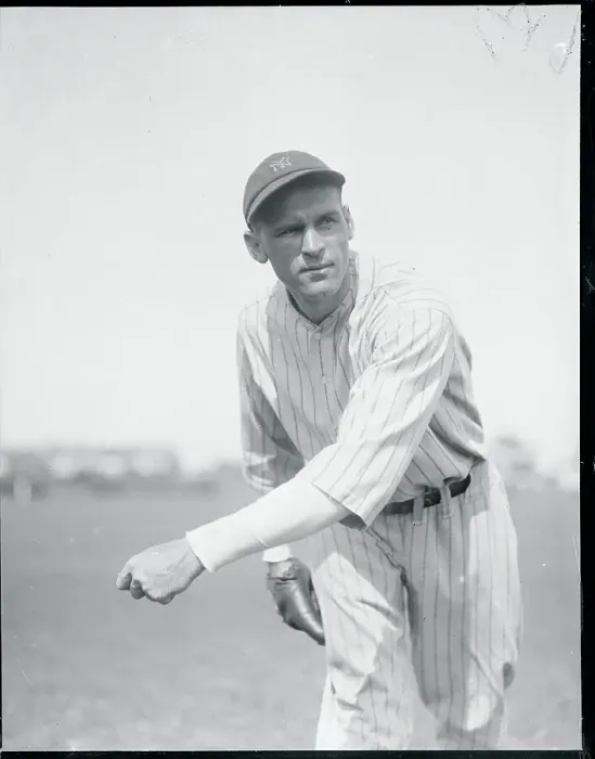 Framed Print : Portrait of NY Yankee Ed Wells Framed Print : Portrait of NY Yankee Ed Wells