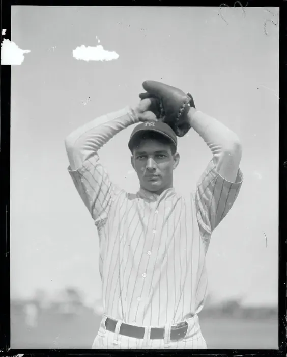 Framed Print : Portrait of NY Yankee Hank Johnson
