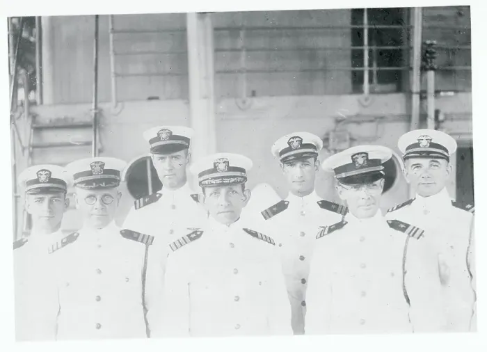 Framed Print : Portrait of Officers of Transpacific Flight Framed Print : Portrait of Officers of Transpacific Flight
