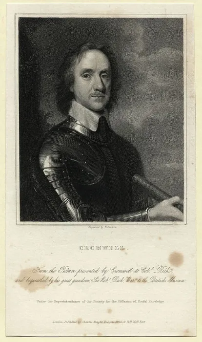 Framed Print : Portrait of Oliver Cromwell Framed Print : Portrait of Oliver Cromwell