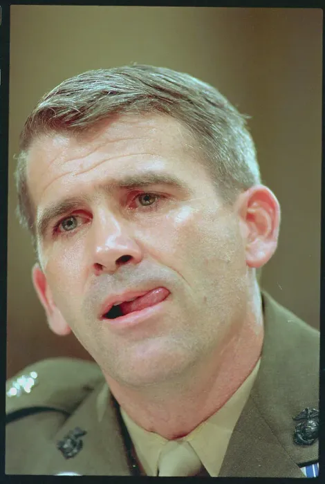 Framed Print : Portrait of Oliver North Framed Print : Portrait of Oliver North