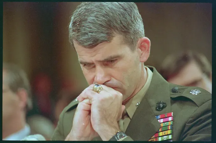 Framed Print : Portrait of Oliver North Framed Print : Portrait of Oliver North