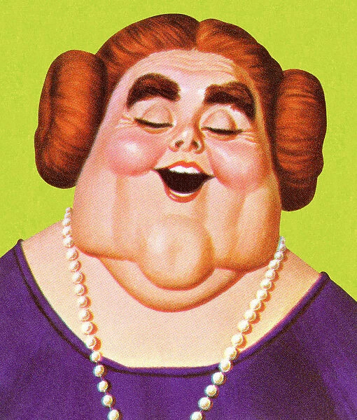 Portrait of Overweight Woman