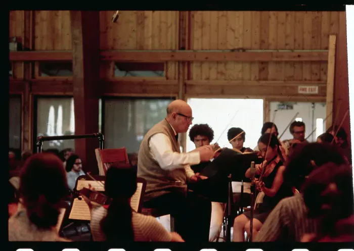 Framed Print : Portrait of Pablo Casals Conducting