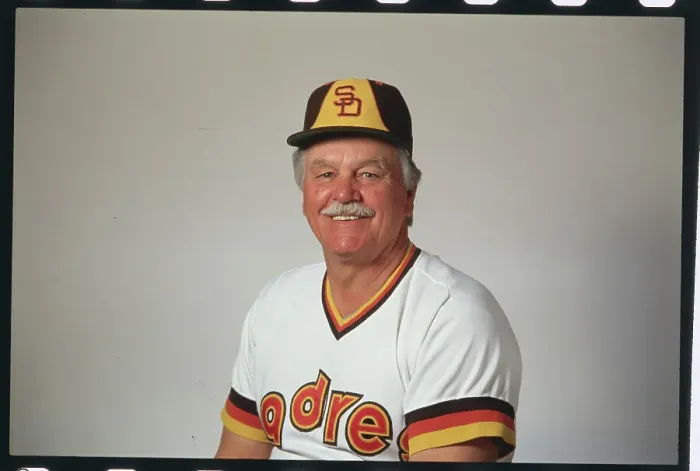 Framed Print : Portrait of Padres Baseball Manager Dick Williams Framed Print : Portrait of Padres Baseball Manager Dick Williams