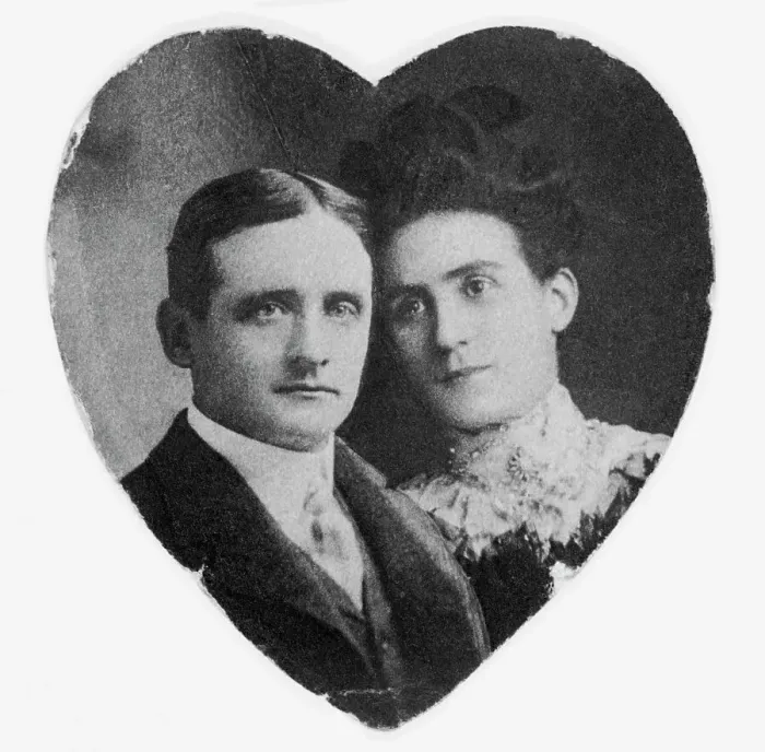 Framed Print : Portrait of Parents of Rose Fitzgerald Kennedy Framed Print : Portrait of Parents of Rose Fitzgerald Kennedy