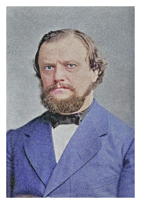 Framed Print : Portrait of Paul Ludwig Adalbert Falk (1827-1900) German politician Framed Print : Portrait of Paul Ludwig Adalbert Falk (1827-1900) German politician