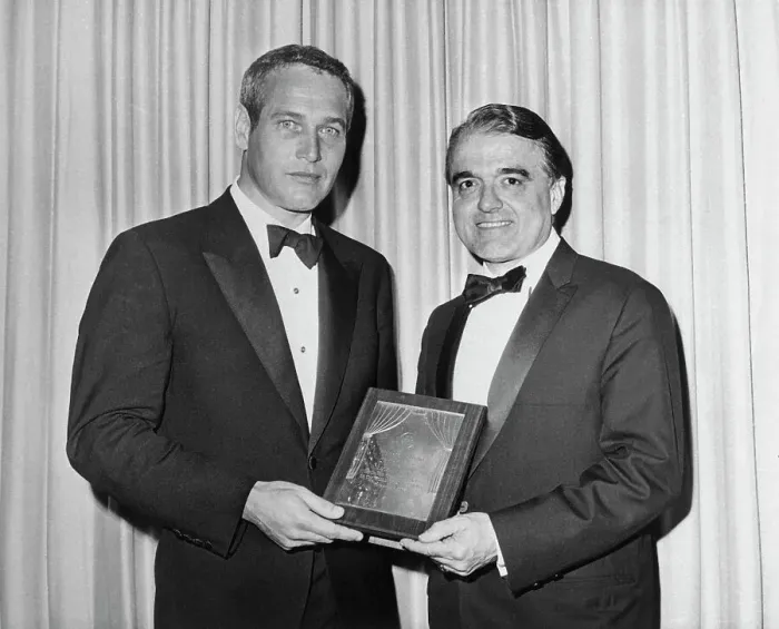 Framed Print : Portrait of Paul Newman and Jack J. Valenti Framed Print : Portrait of Paul Newman and Jack J. Valenti