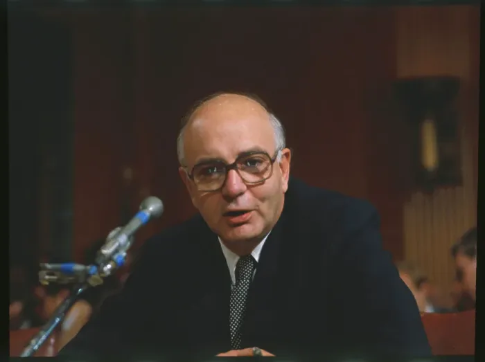 Framed Print : Portrait of Paul Volcker Framed Print : Portrait of Paul Volcker