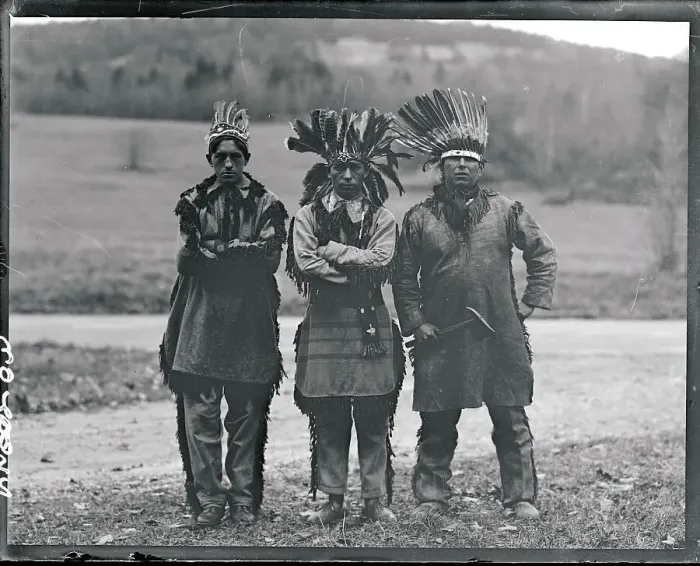 Framed Print : Portrait of Penobscot Indians Framed Print : Portrait of Penobscot Indians