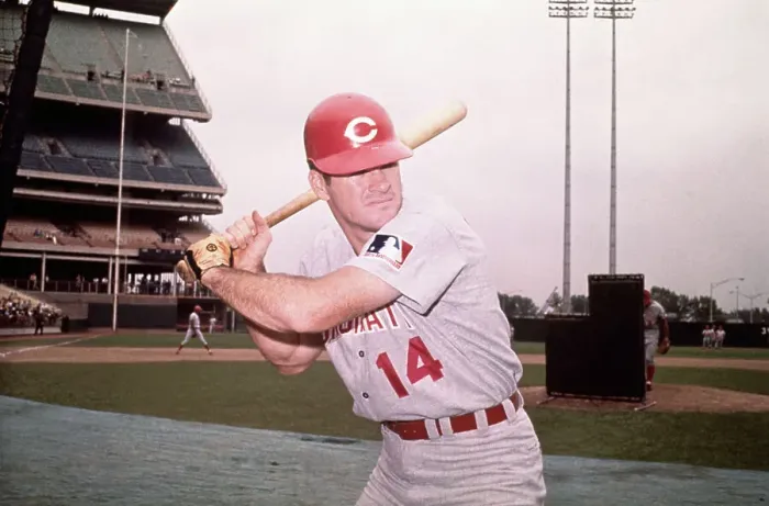 Framed Print : Portrait of Pete Rose with Baseball Bat Framed Print : Portrait of Pete Rose with Baseball Bat