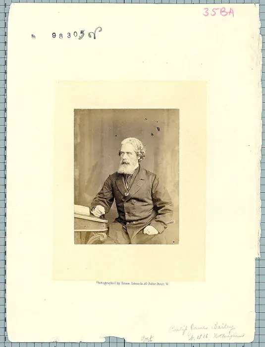 Framed Print : Portrait Of Philip James Bailey Framed Print : Portrait Of Philip James Bailey