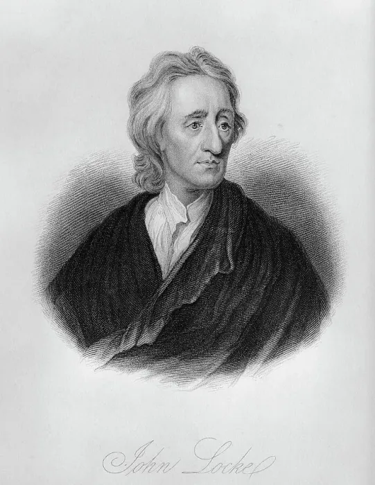 Framed Print : Portrait Of Philosopher John Locke Framed Print : Portrait Of Philosopher John Locke