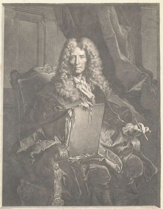 Framed Print : Portrait of Pierre Mignard Framed Print : Portrait of Pierre Mignard
