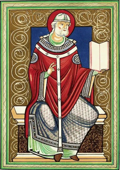 Framed Print : Portrait of Pope Gregory I Framed Print : Portrait of Pope Gregory I