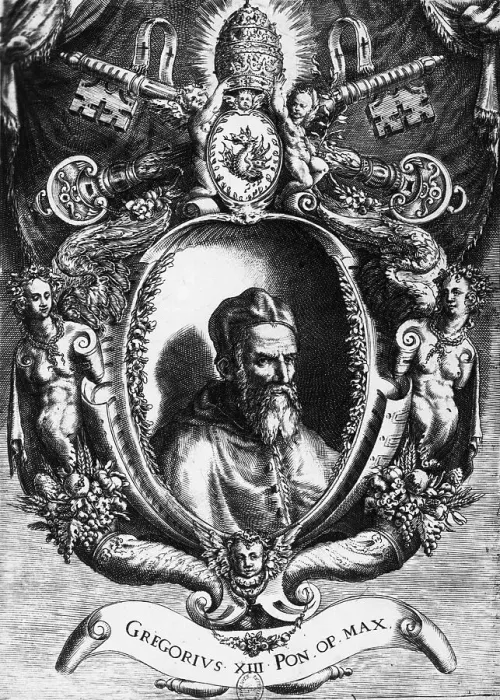 Framed Print : Portrait of Pope Gregory XIII Framed Print : Portrait of Pope Gregory XIII
